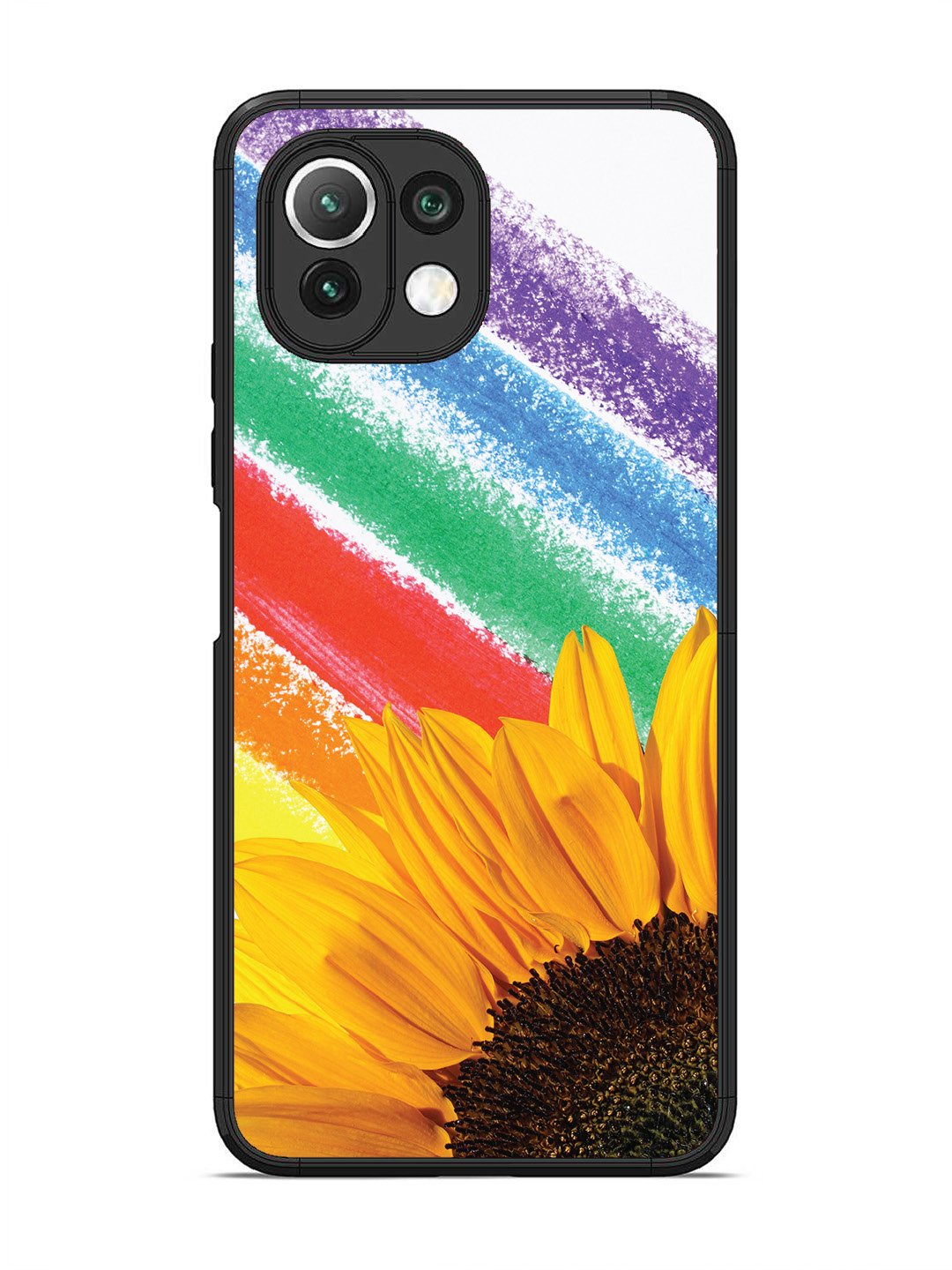 XIAOMI MI 11 LITE Sunflower on Colourful Lines