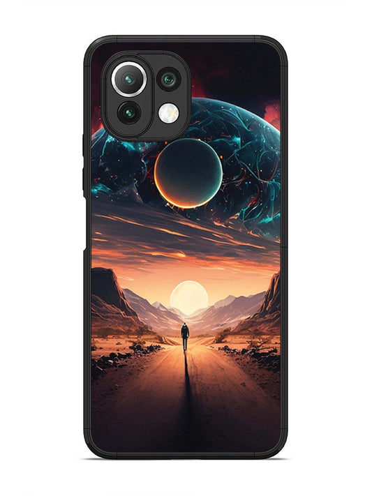 XIAOMI MI 11 LITE Sunset with space scene