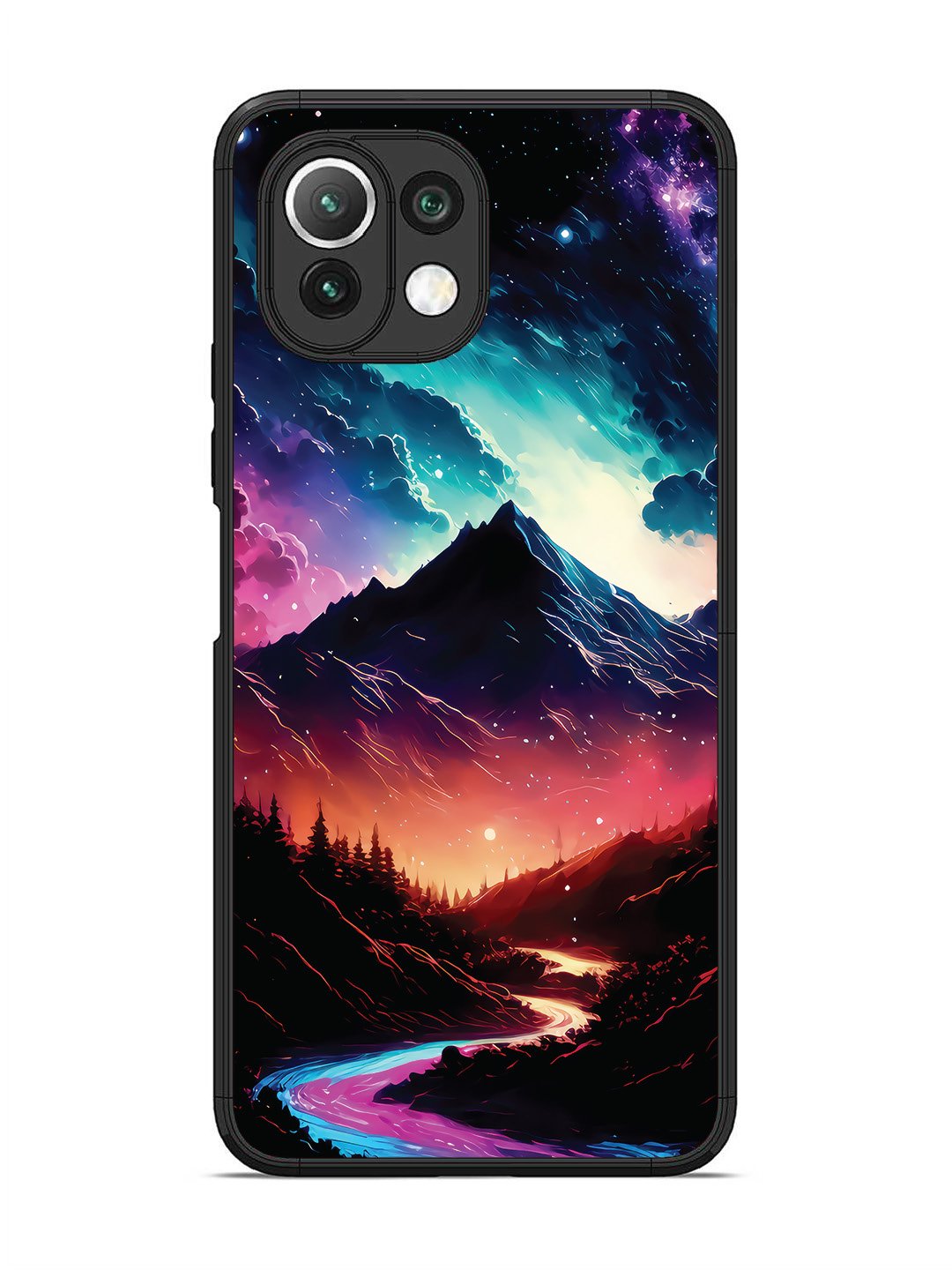 XIAOMI MI 11 LITE mountain-valley-Colorful-cloud-at-night