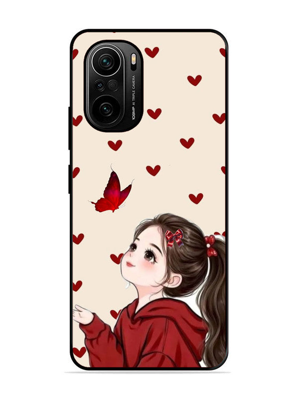 XIAOMI MI 11X Pro 5G Beautiful girl with red butterfly