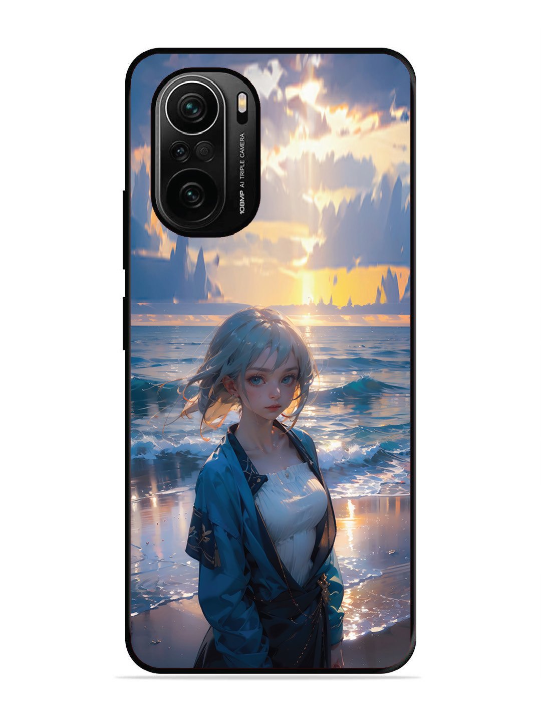 XIAOMI MI 11X PRO 5G Anime Girl Beach Ocean Waves