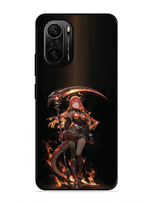 XIAOMI MI 11X PRO 5G anime-girl-sycthe-red-hair-horn
