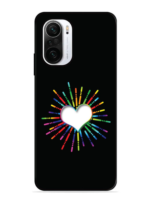 XIAOMI MI 11X 5G Colourful Heart on Black