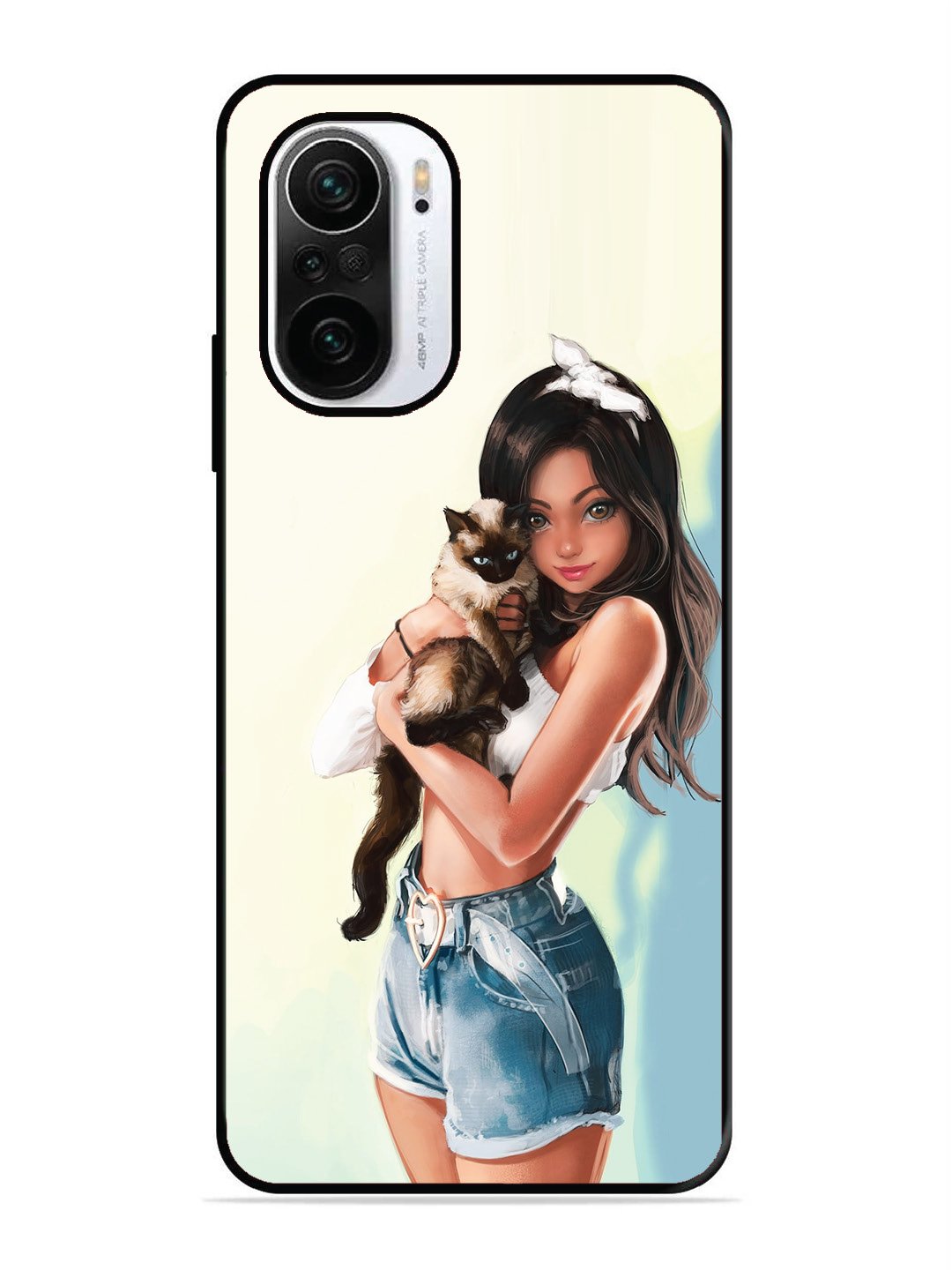 XIAOMI MI 11X 5G Cute Girl with Cat