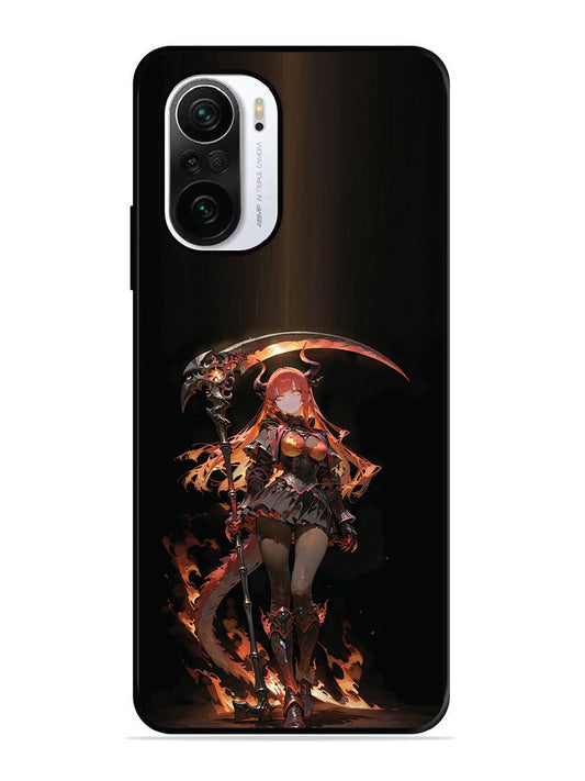 XIAOMI MI 11X 5G anime-girl-sycthe-red-hair-horn