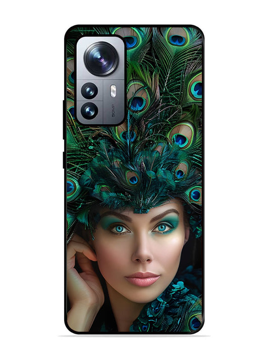 XIAOMI MI 12 PRO 5G Girl with peacock feather Crown