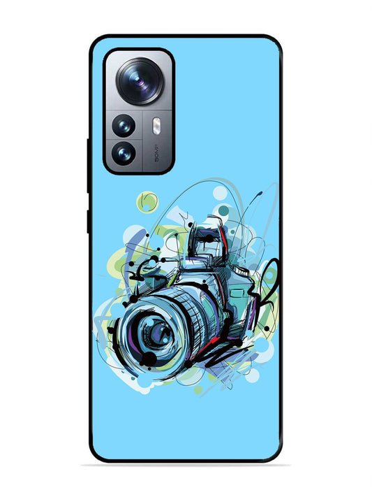 XIAOMI MI 12 PRO 5G Camera Blue Background