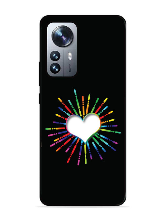 XIAOMI MI 12 PRO 5G Colourful Heart on Black