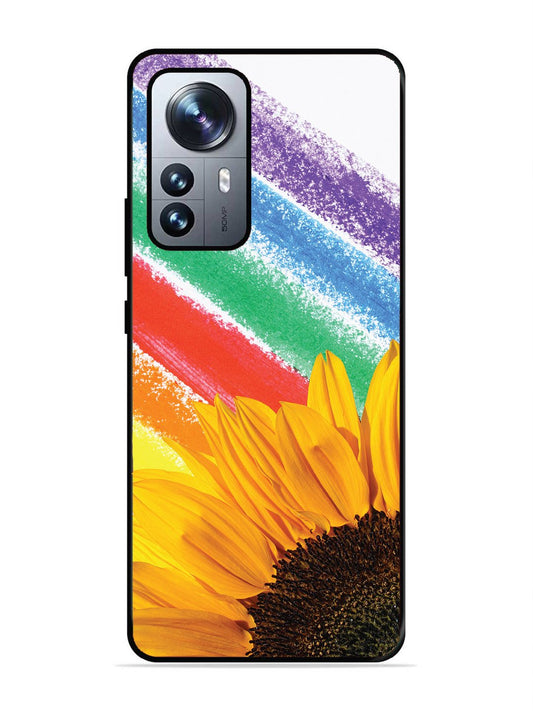 XIAOMI MI 12 PRO 5G Sunflower on Colourful Lines
