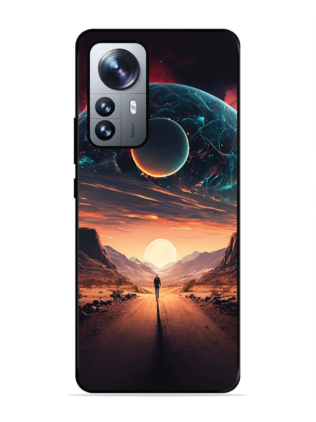 XIAOMI MI 12 PRO 5G Sunset with space scene