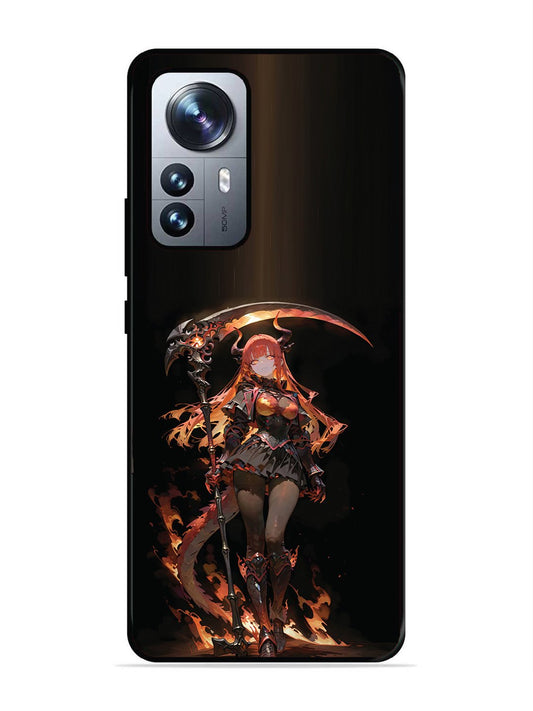 XIAOMI MI 12 PRO 5G anime-girl-sycthe-red-hair-horn