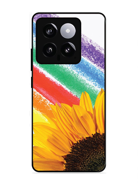 XIAOMI MI 14 5G Sunflower on Colourful Lines