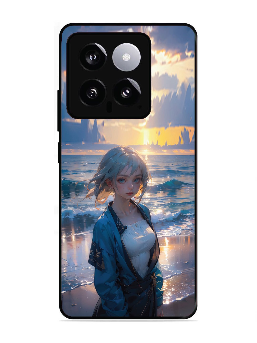 XIAOMI MI 14 5G Anime Girl Beach Ocean Waves