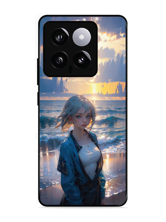XIAOMI MI 14 5G Anime Girl Beach Ocean Waves