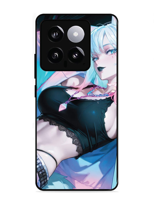 XIAOMI MI 14 5G anime girl fox headpohone white Hair