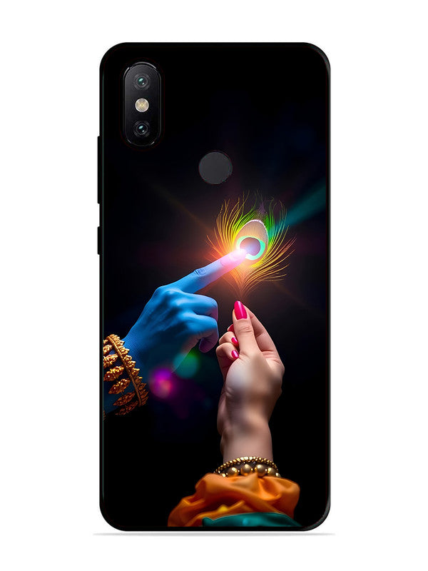XIAOMI MI A2 Radha Krishna touching feather