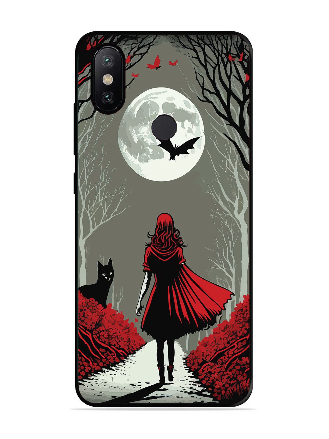 XIAOMI MI A2 Scarlet Girl in Red Forest
