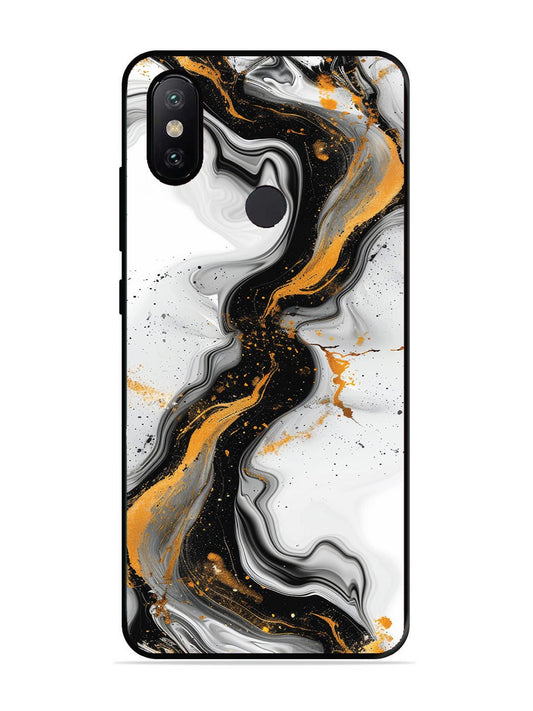 XIAOMI MI A2 Black And Golden Marble Essence