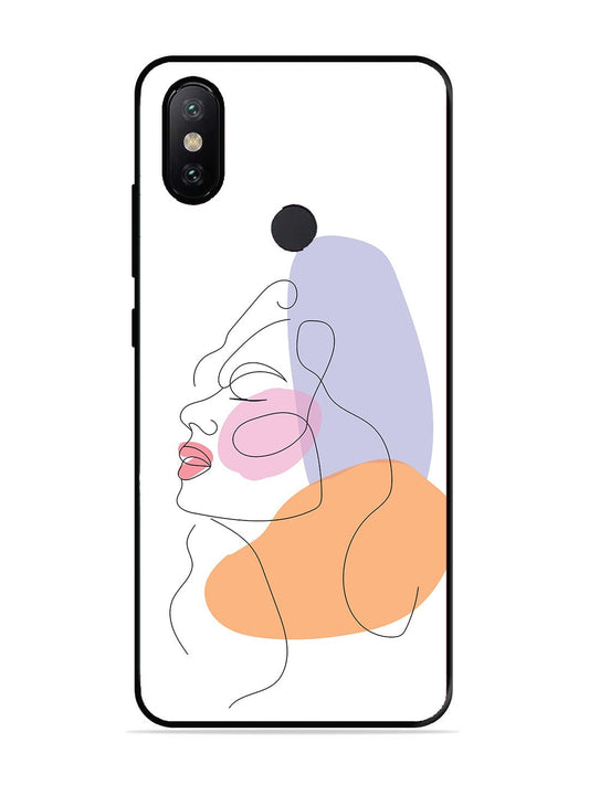 XIAOMI MI A2 Line Art Girl Face