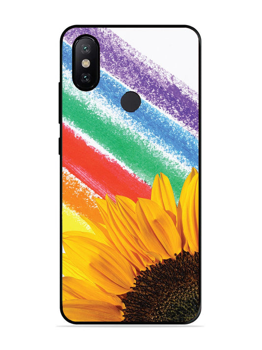 XIAOMI MI A2 Sunflower on Colourful Lines