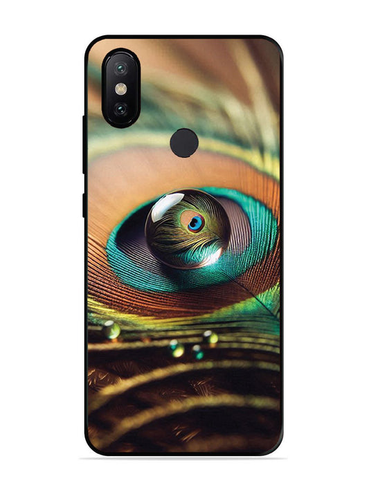 XIAOMI MI A2 Water Drop On Peacock Feather