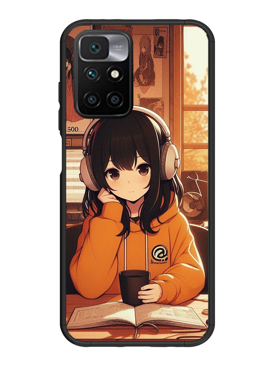 Xiaomi Redmi 10 Prime Cute Girl listening Music