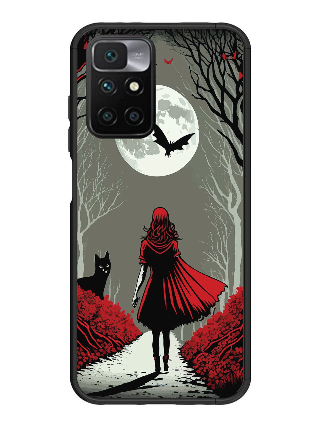 Xiaomi Redmi 10 Prime Scarlet Girl in Red Forest