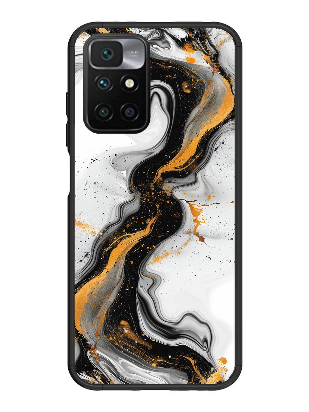 Xiaomi Redmi 10 Prime Black And Golden Marble Essence