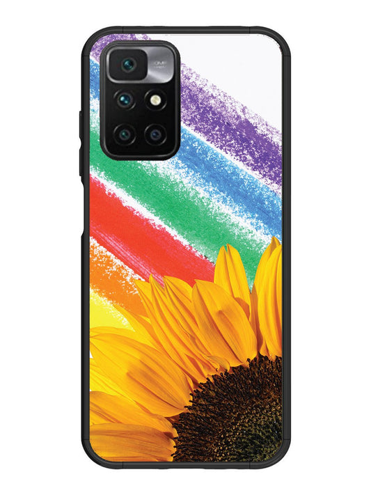Xiaomi Redmi 10 Prime Sunflower on Colourful Lines