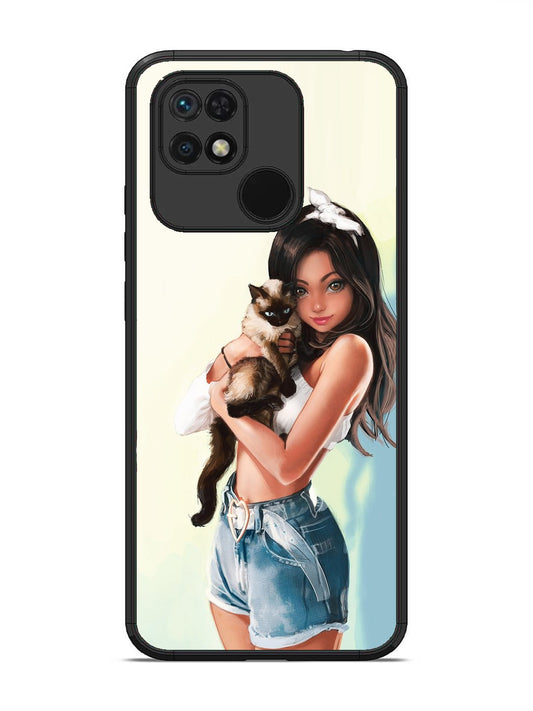 Xiaomi Redmi 10 Cute Girl with Cat