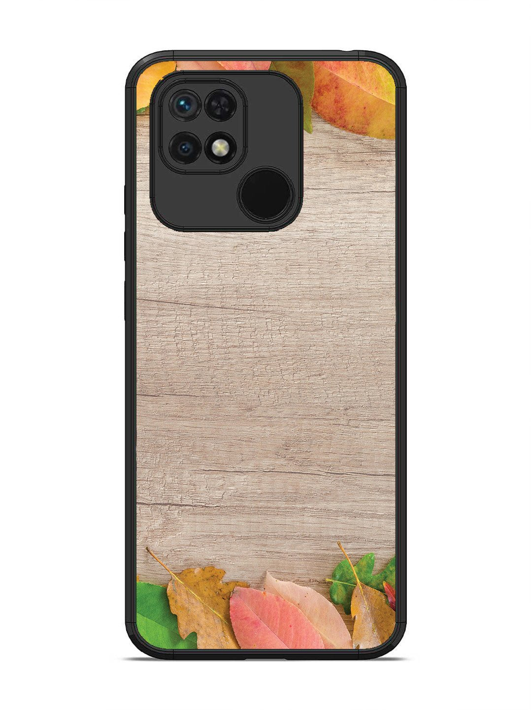 Xiaomi Redmi 10 Autumn Leafs On Wooden Table