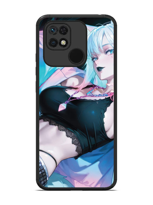 Xiaomi Redmi 10 anime girl fox headpohone white Hair