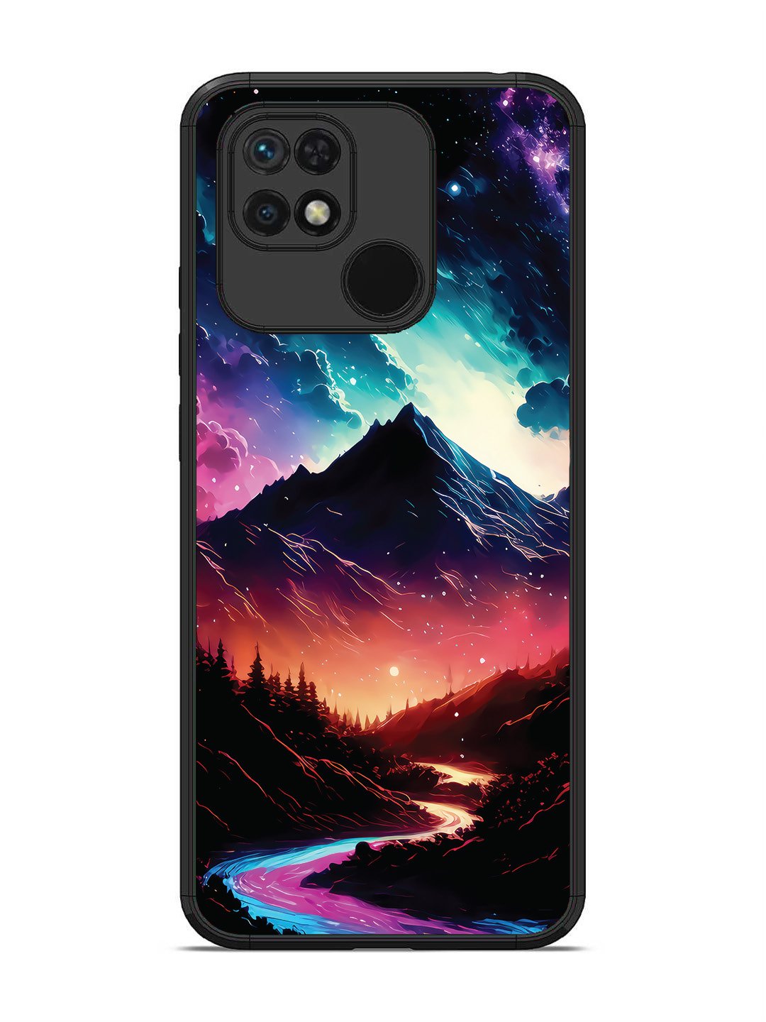 Xiaomi Redmi 10 mountain-valley-Colorful-cloud-at-night