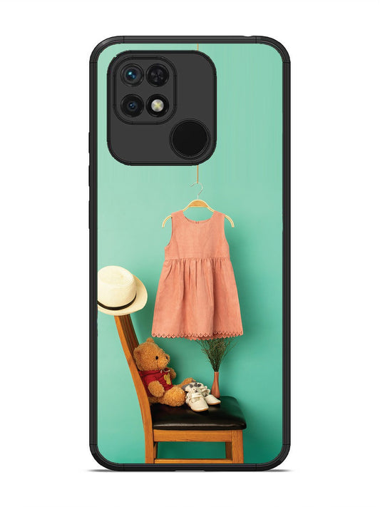 Xiaomi Redmi 10 Trendy dress for girl near toy bear