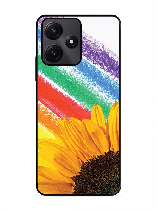 Xiaomi Redmi 12 5g Sunflower on Colourful Lines