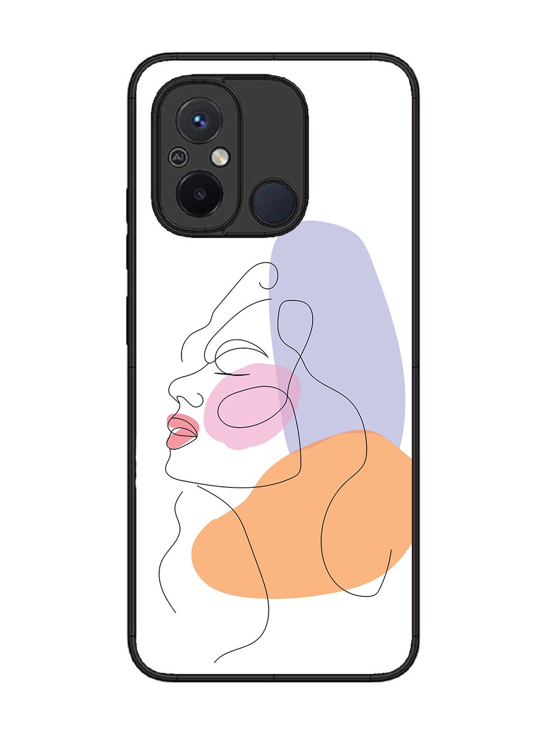 Xiaomi Redmi 12C Line Art Girl Face