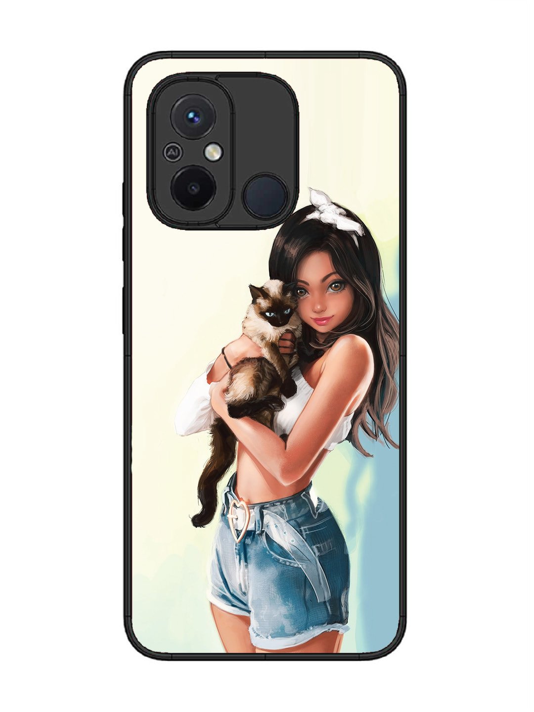 Xiaomi Redmi 12C Cute Girl with Cat