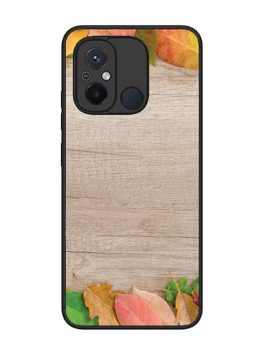 Xiaomi Redmi 12C Autumn Leafs On Wooden Table