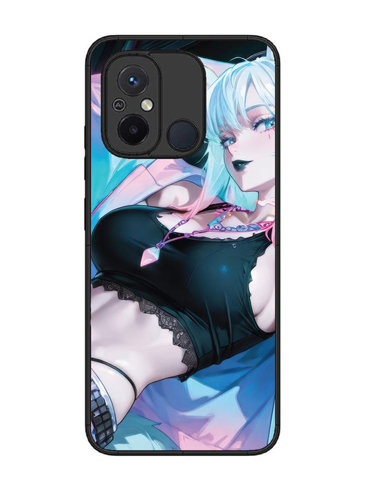 Xiaomi Redmi 12C anime girl fox headpohone white Hair