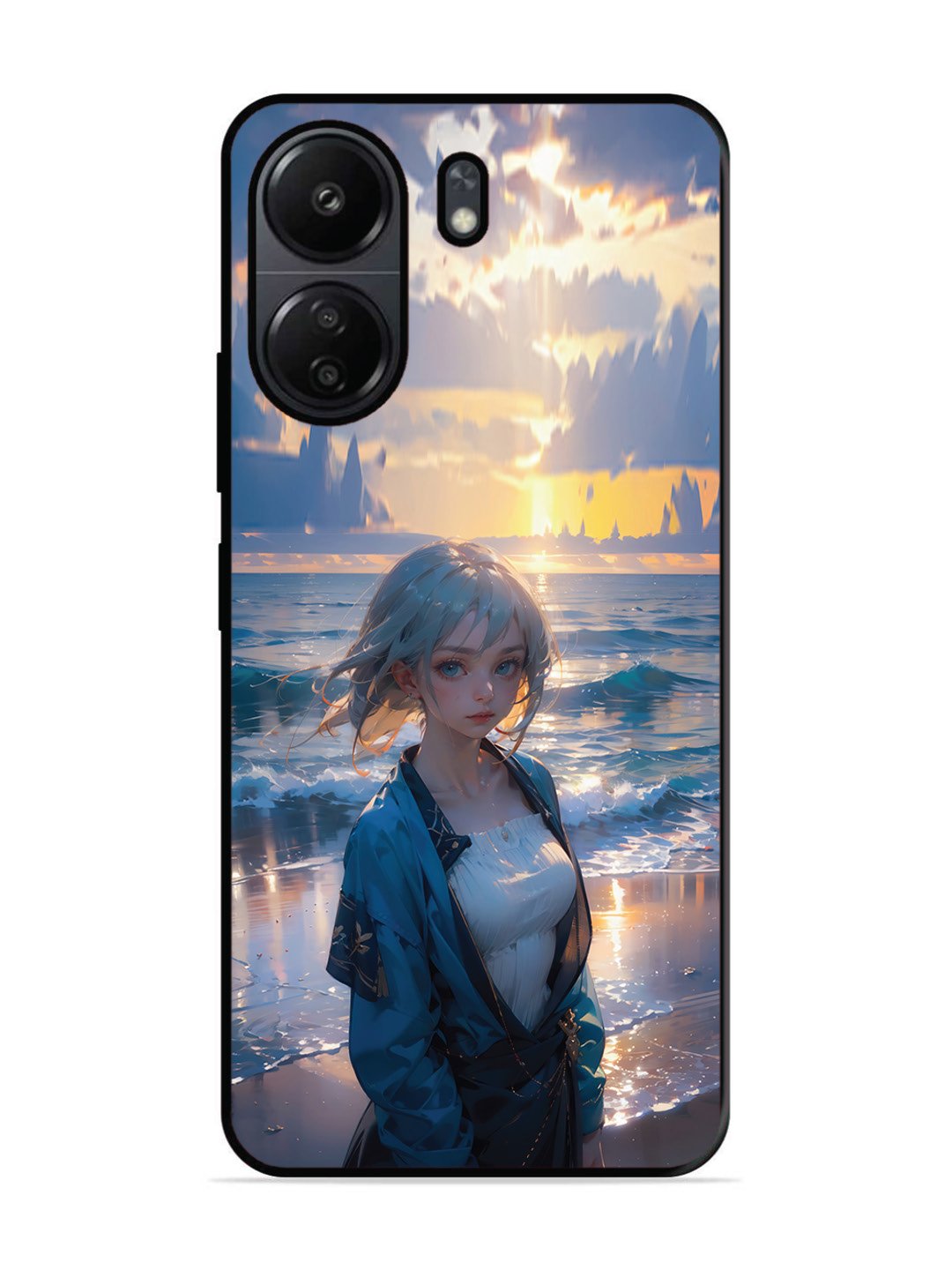 Xiaomi Redmi 13C 4G Anime Girl Beach Ocean Waves