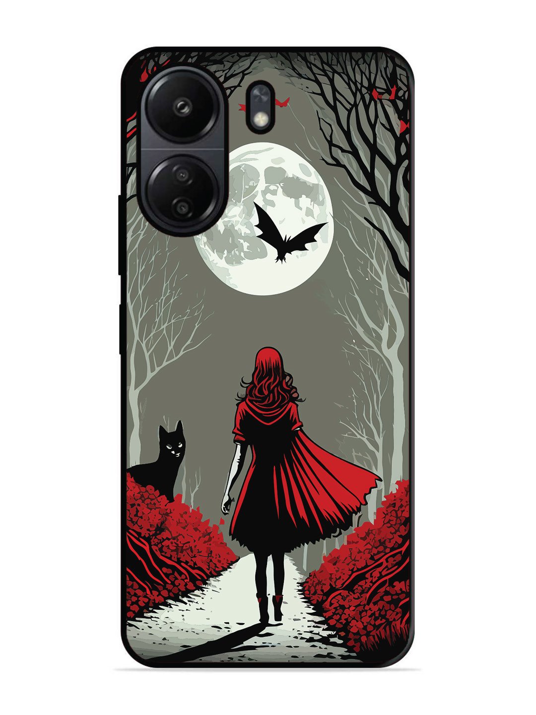 Poco C65 Scarlet Girl in Red Forest
