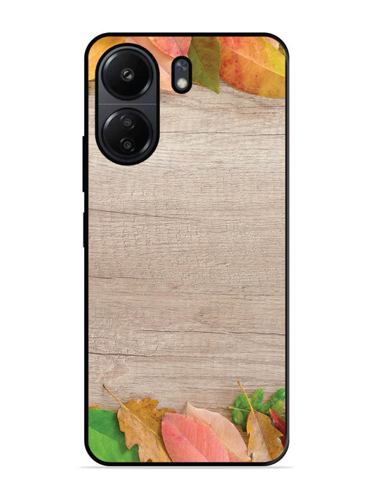 Poco C65 Autumn Leafs On Wooden Table
