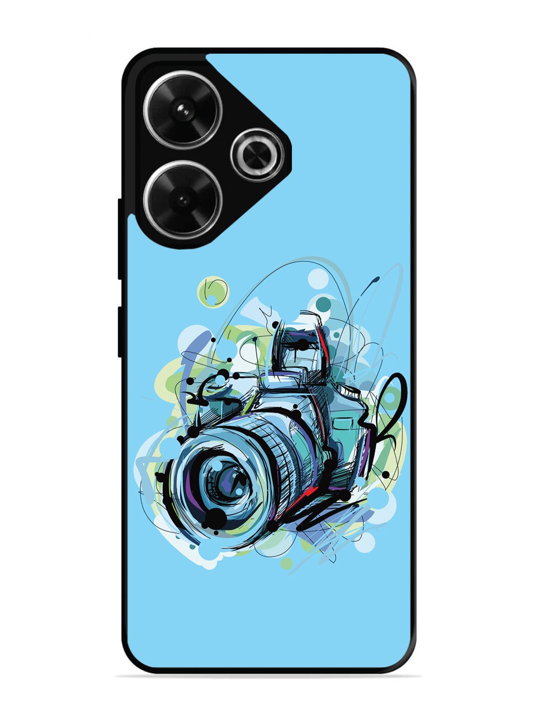 Xiaomi Redmi 13 5G Camera Blue Background