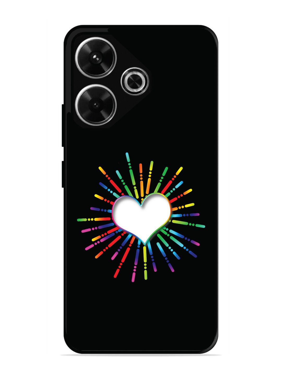 Xiaomi Redmi 13 5G Colourful Heart on Black