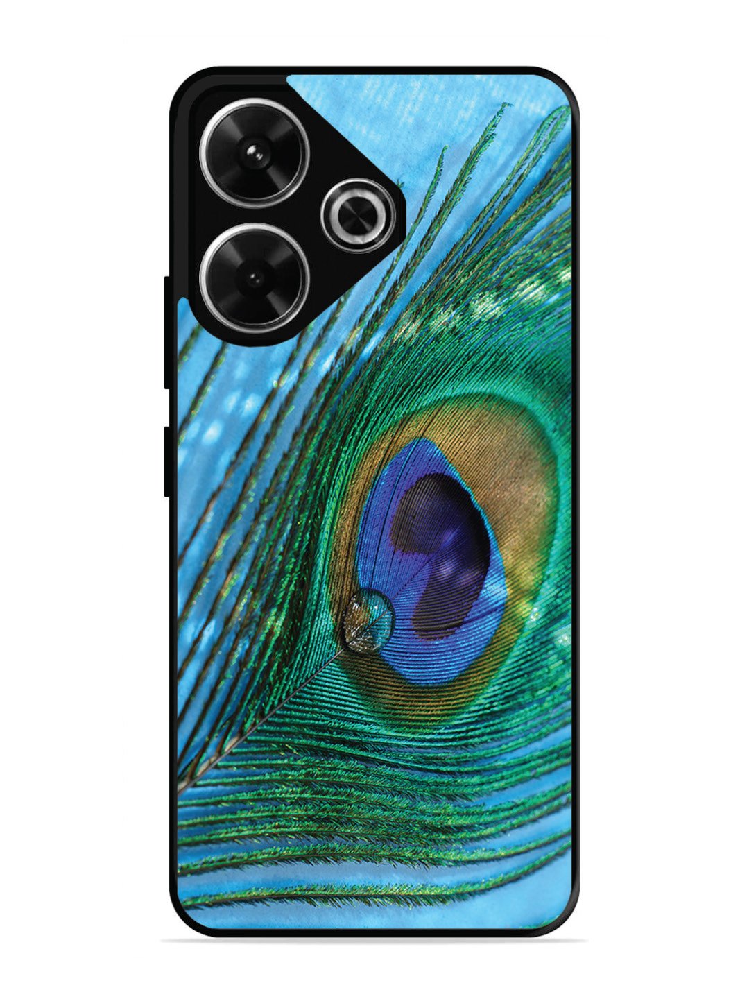 Xiaomi Redmi 13 5G A drop on Peacock Feather