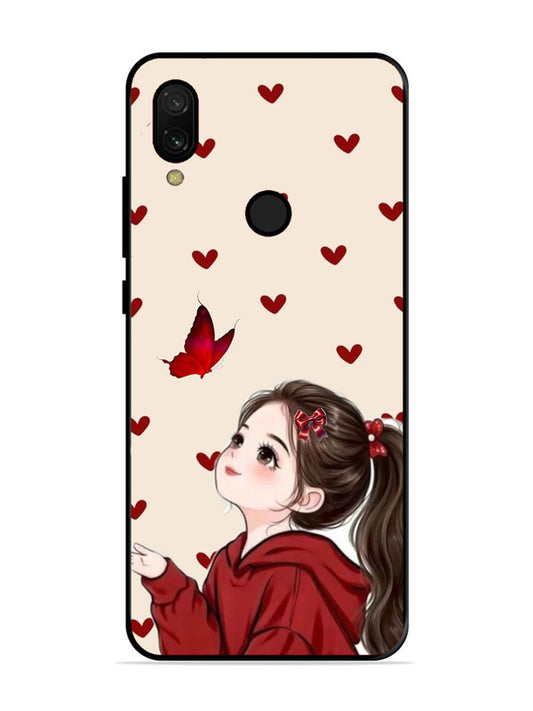 XIAOMI Redmi 7 Beautiful girl with red butterfly