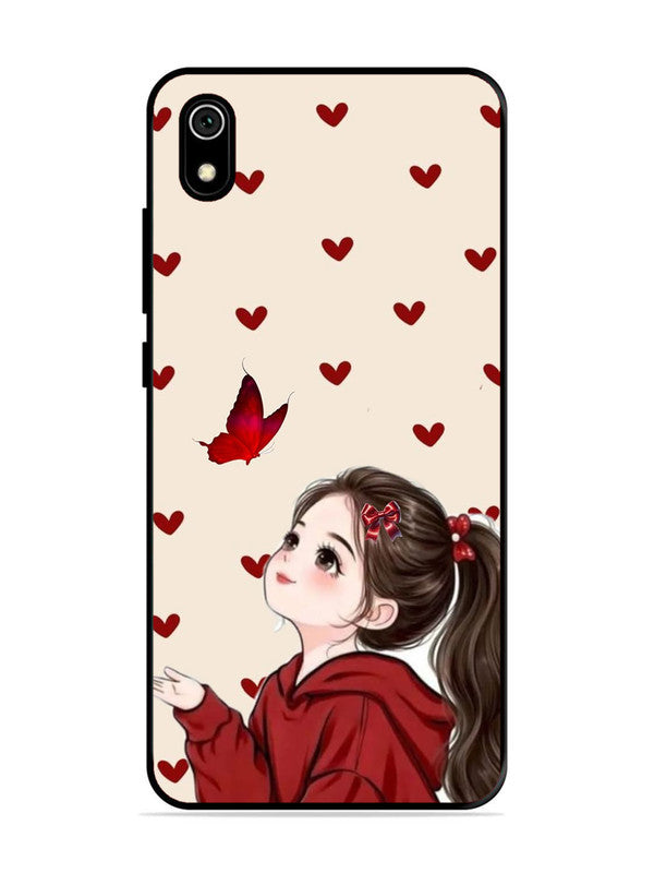 XIAOMI Redmi 7A Beautiful girl with red butterfly
