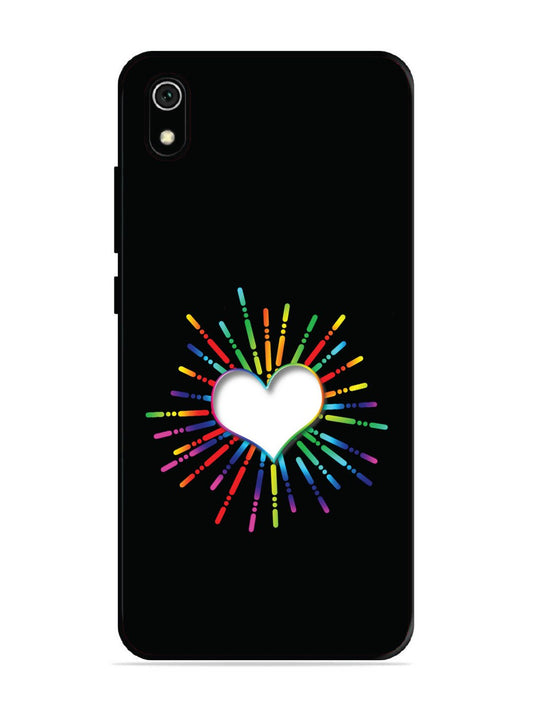Xiaomi Redmi 7A Colourful Heart on Black