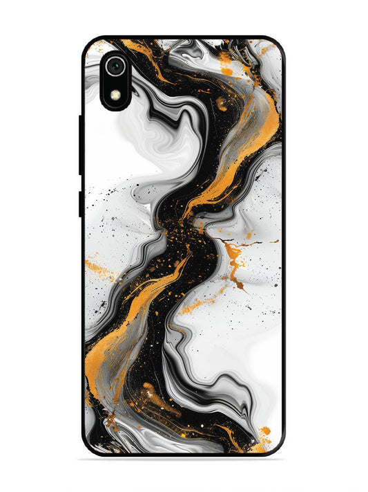 Xiaomi Redmi 7A Black And Golden Marble Essence