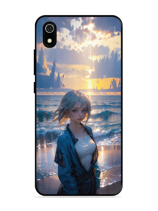 Xiaomi Redmi 7A Anime Girl Beach Ocean Waves
